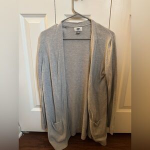 Old Navy Heather Gray Knit Cardigan